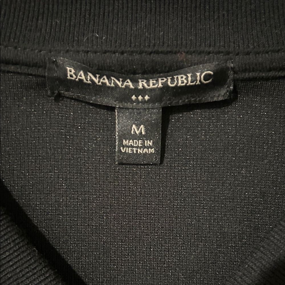Banana Republic Classic Black Bomber Jacket - Picture 2 of 5